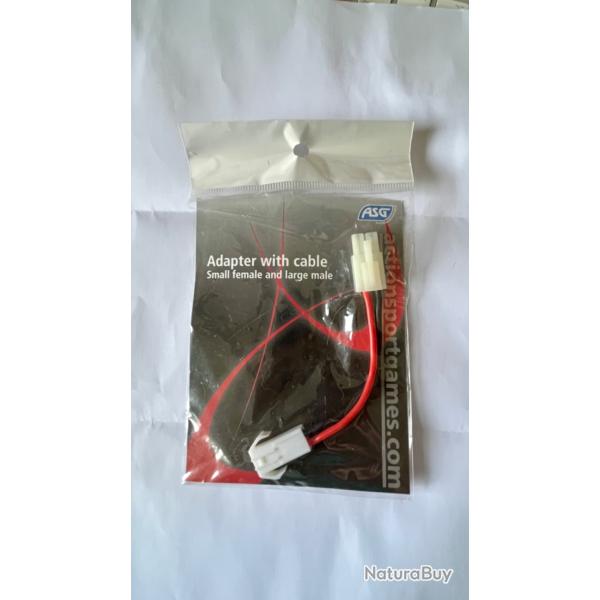 Adaptateur batterie petit femelle / large m�le