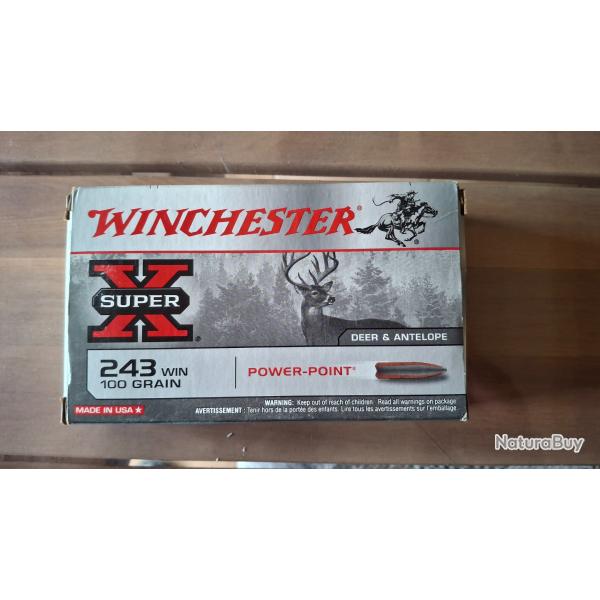 Cartouches winchester 243