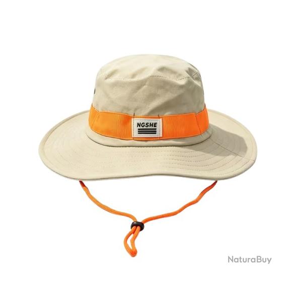 Bob adulte Beige-Orange fluo pour randonn�e p�che