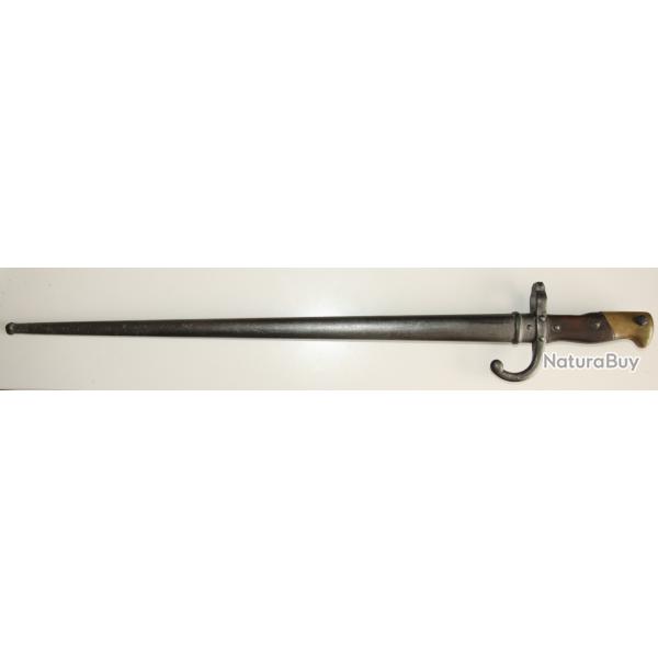 ba�onnette  gras 1876 + fourreau monomatricule