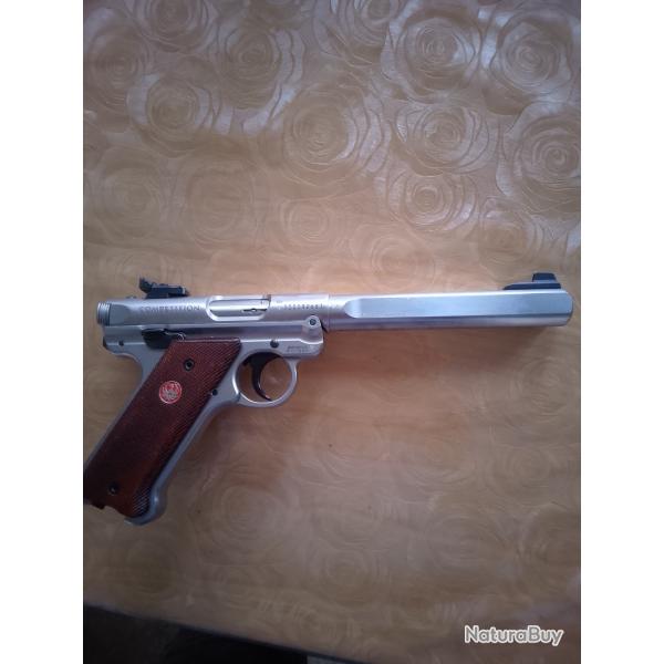 PISTOLET RUGER LR MARK IVCOMPETITION INOX