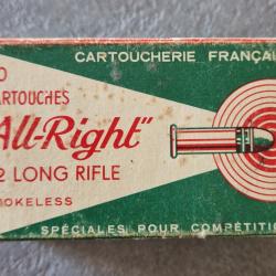 Munition de collection all-right sp&eacute;ciales pour comp&eacute;titions 22 lr