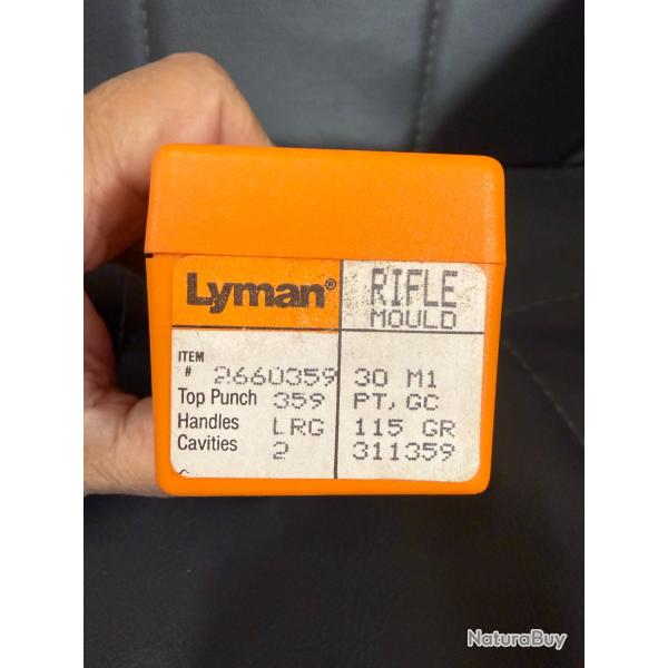 MOULE A BALLE LYMAN  REF:311359  CAL.30 M1   115 GRS    (30 M1)