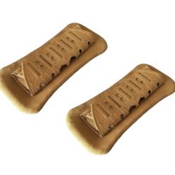 Lot de 2 Protections d'&eacute;paule tactique - Beige - Livraison gratuite