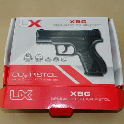Pistolet Umarex XBG co2 cal.4,5mm BBS + LASER - TBE - dans boite d'origine