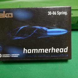 Boite de 20 cartouches de 30-06 Spring SAKO HAMMERHEAD 14.3g/220gr