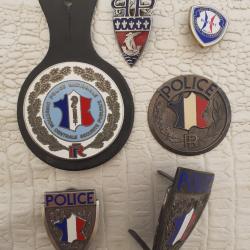 lot insigne police anciens