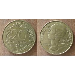 France 20 Centimes 1969 Lagriffoul Piece Franc Centime Francs