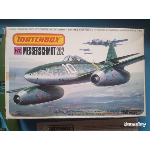 ancien kit maquette    avion                          matchbox messerchmitt 262