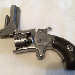 Beau revolver 22 short 7 coups S&W ou de type voir poin&ccedil;on