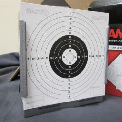 Porte cible m&eacute;tal Gamo 14x14 +100 cibles
