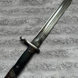 Ba&iuml;onnette espagnole 1893 courte de fabrication allemande - WW1