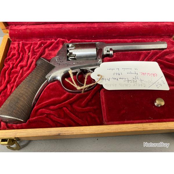 EARLY CASES ADAMS PATENT r�volver mod�le 1851 Grav� et livr� en coffret