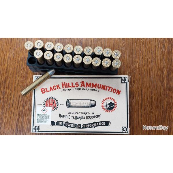 BOITE DE 20 CARTOUCHES BLACK HILLS AMMUNITION CALIBRE 38-55 WINCHESTER COWBOY ACTION 255 GRAINS Cate