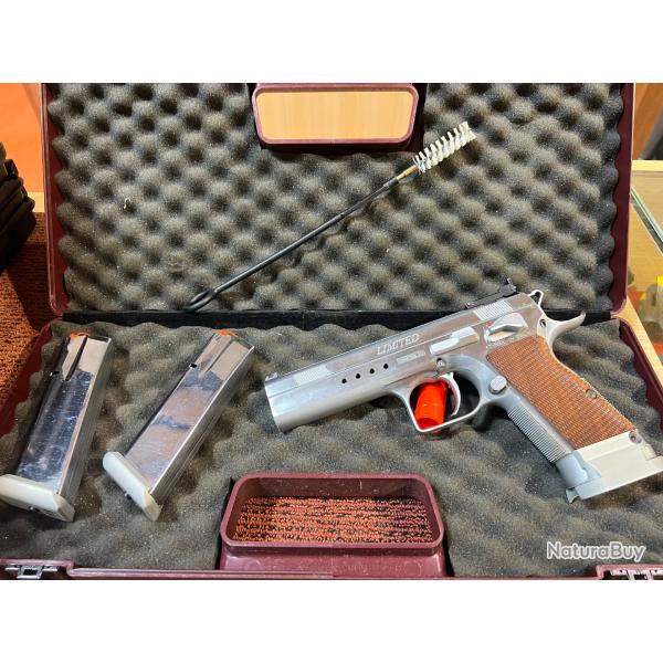 PISTOLET TANFOGLIO LIMITED HC CALIBRE 40S&W - 2 CHARGEURS - MALLETTE - OCCAS