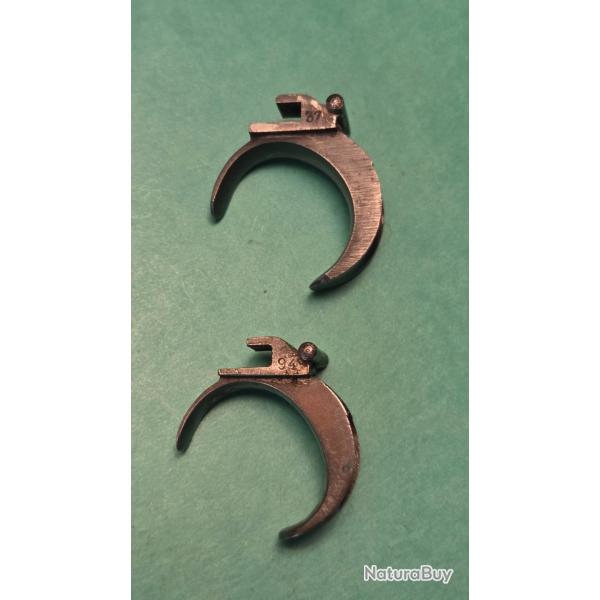 Deux  queues de d�tente de P /08 une Mauser / et une DWM  ou choix