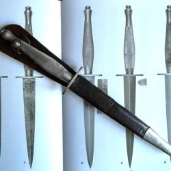Rare Dague Fairbairn-Sykes 2eme type ALL NICKEL