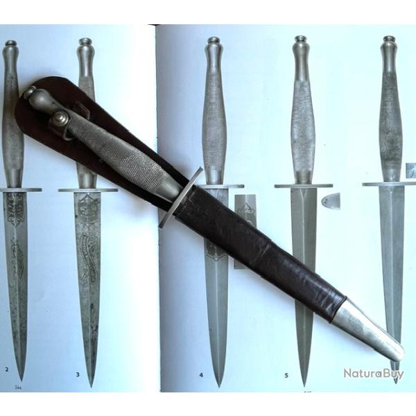 Rare Dague Fairbairn-Sykes 2eme type ALL NICKEL