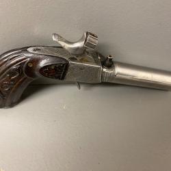 Pistolet de voyage LOUIS PHILIPPE 1830 canon d&eacute;vissant