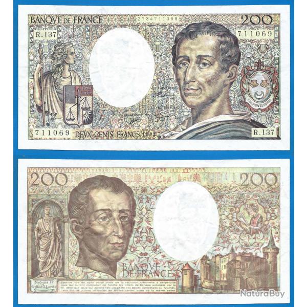 France 200 Francs 1992 Montesquieu Billet Franc