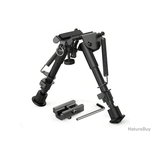 Bipied en aluminium � fixation Picatinny / Grenadi�re - 15 � 23cm