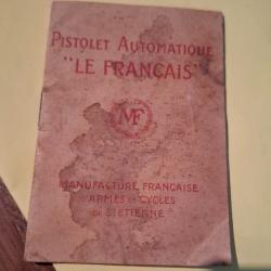 revue technique arme  pistolet le francais 6.35