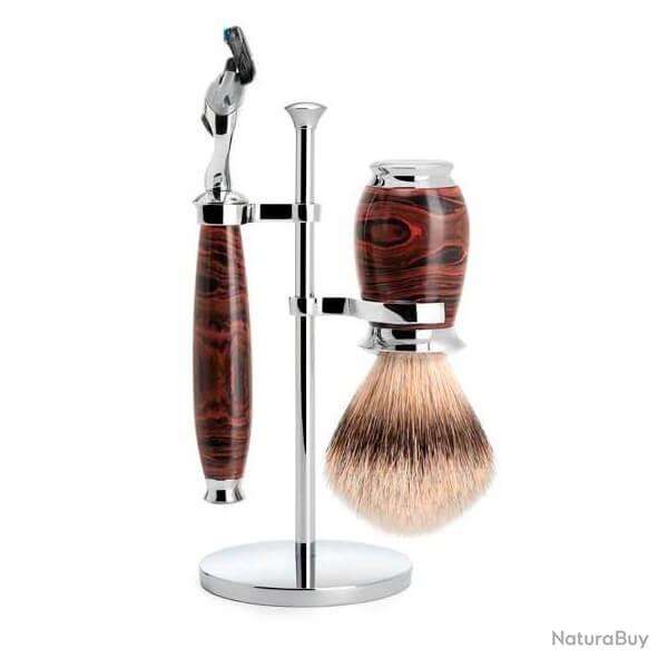 Set de rasage 3 pi�ces Muhle Fusion� Purist pur argent�
