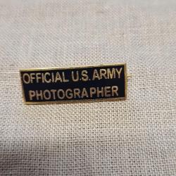 Insigne , &eacute;maill&eacute;  Rectangulaire Photographer US WW2 ( 1 )