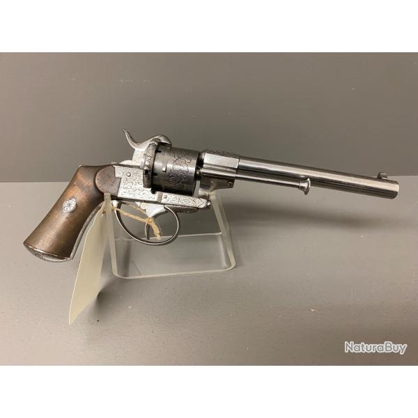 E.LECHAUCHEUX revolver original a broche GRAVE