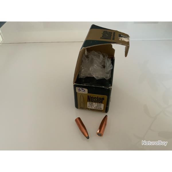Ogives NOSLER Partition boite de 33 ogives cal 338. 225grs