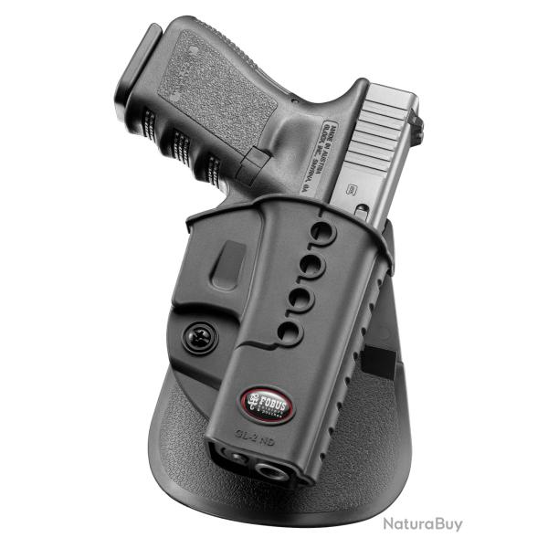 Paddle Holster Focus pour Glock 19, 17, 22, 23, 31, 32, 34, 35, 41