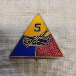 Insigne , &eacute;maill&eacute;  5&egrave;me DB US WW2 ( 1 )
