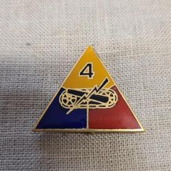 Insigne , &eacute;maill&eacute;  4&egrave;me DB US WW2 ( 1 )