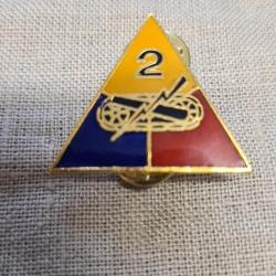 Insigne , &eacute;maill&eacute;  2&egrave;me DB US WW2 ( 1 )