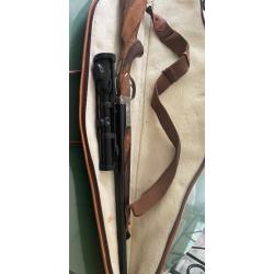 Carabine express Chapuis cal. 30R Blaser avec lunette Swarovski et housse Alexandre Mareuil