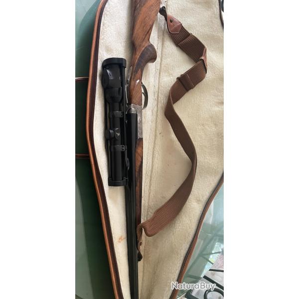 Carabine express Chapuis cal. 30R Blaser avec lunette Swarovski et housse Alexandre Mareuil