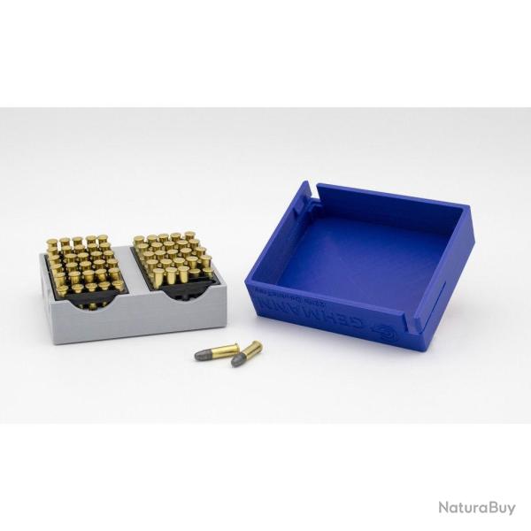 Bo�te de rangement Gehmann pour 100 munitions 22Lr
