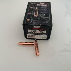 Ogives NOSLER Accubond cal 338 300grs. Bo&icirc;te de 50
