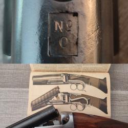 Magnifique et rare fusil Id&eacute;al num&eacute;ro 0 &agrave; pontet lunette calibre 16/65 Manufacture d'Armes et Cycles