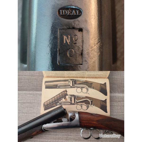 Magnifique et rare fusil Id�al num�ro 0 � pontet lunette calibre 16/65 Manufacture d'Armes et Cycles