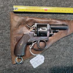 Vente libre majeur R&eacute;volver british bulldog 6 coups calibre 320 mod&egrave;le avec pontet et &eacute;tui en cuir