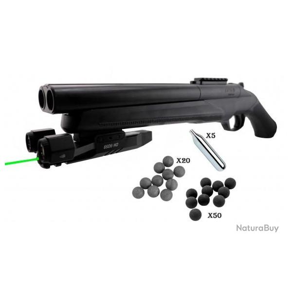 Pack T4E TS68 D�fense - Lampe Tactique Picatinny Dark