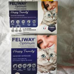 Feliway Optimum - Lot Diffuseur + 4 Recharges (120 jours) - Neuf Scell&eacute;