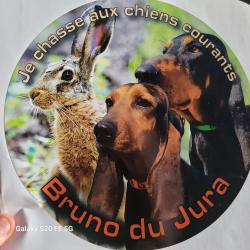 Autocollant Bruno du Jura / Li&egrave;vre
