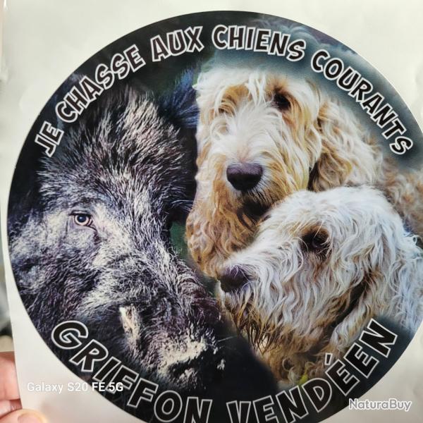 Autocollant Griffon Vend�en / Sanglier