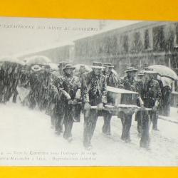CARTE POSTALE PAS DE CALAIS  : carte postale ancienne la catastrophe des mines de Courri&egrave;res (62) VE