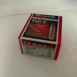 Ogives HORNADY ELDX cal 338 230grs boite de 50