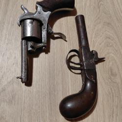 Lot pistolet revolver