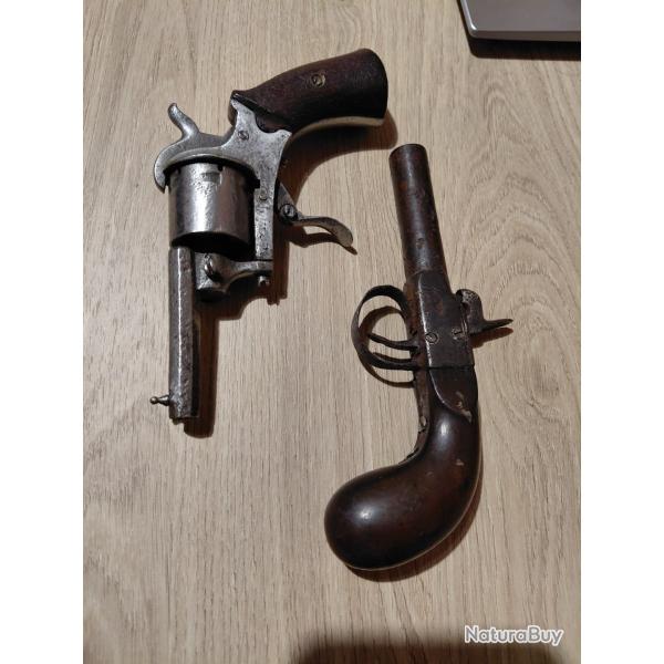 Lot pistolet revolver