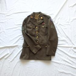 Uniforme - US476660a Vareuse M-1938 (coat wool serge OD, 18oz)
